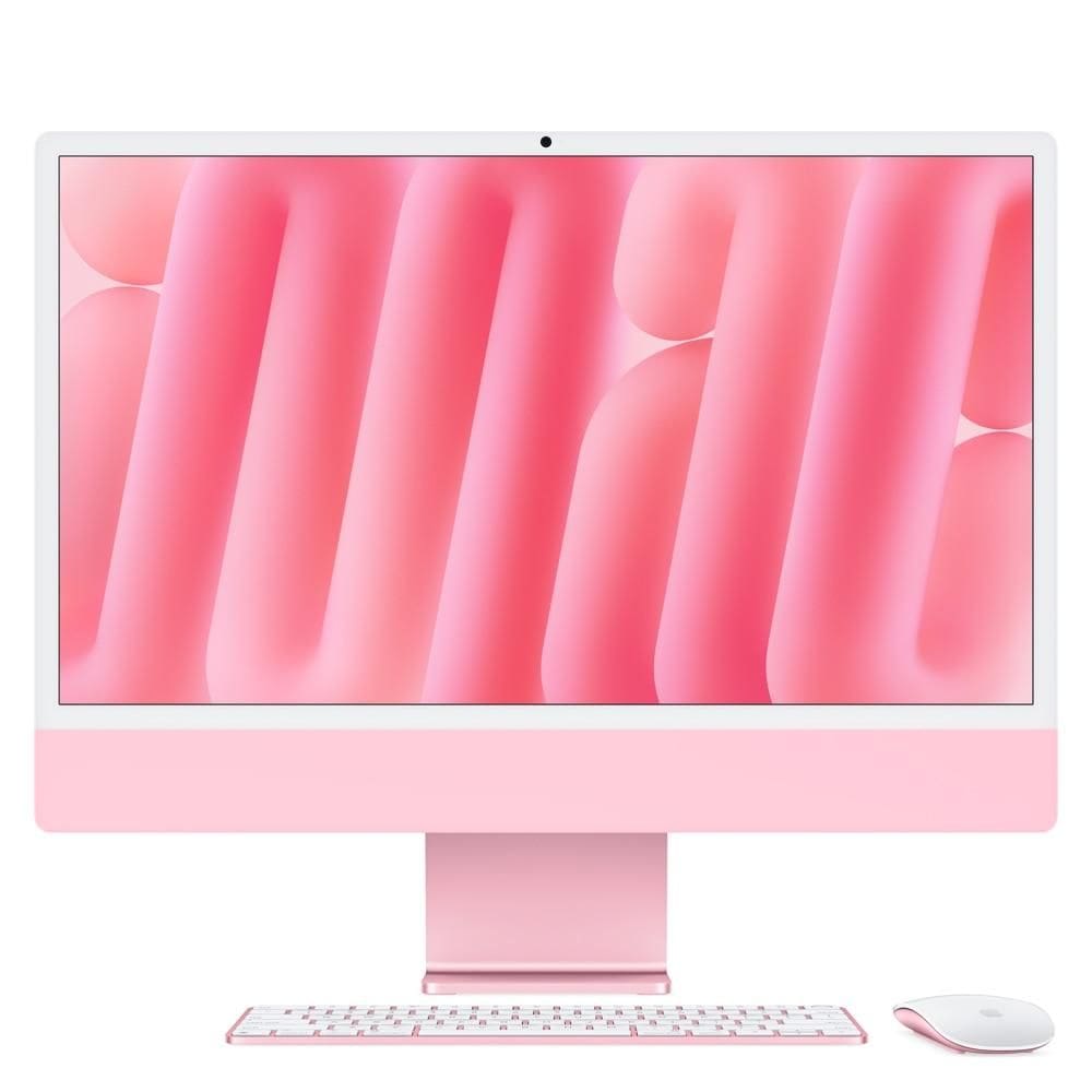 iMac 24", M4, CPU 10 núcleos e GPU 10 núcleos, Memória Unificada 24GB, 512GB SSD - Rosa