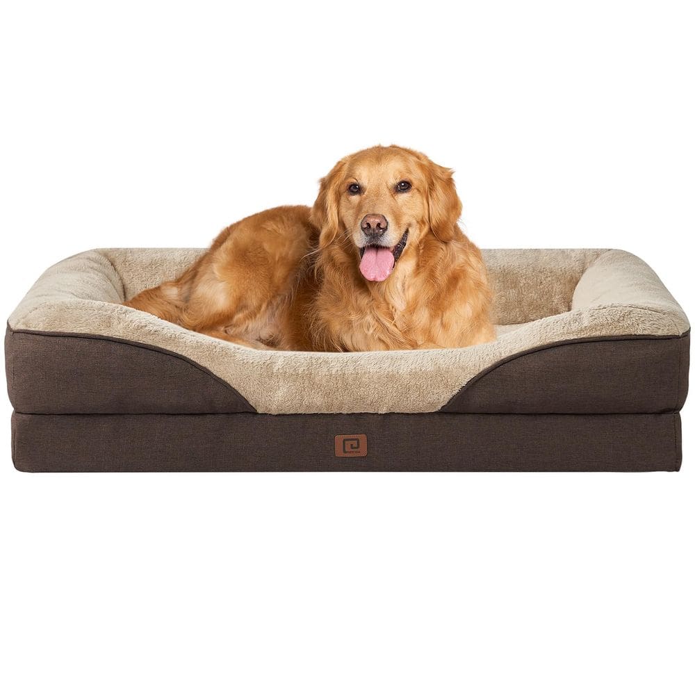 Sofá-cama para cães EHEYCIGA extra grande ortopédico com impermeável
