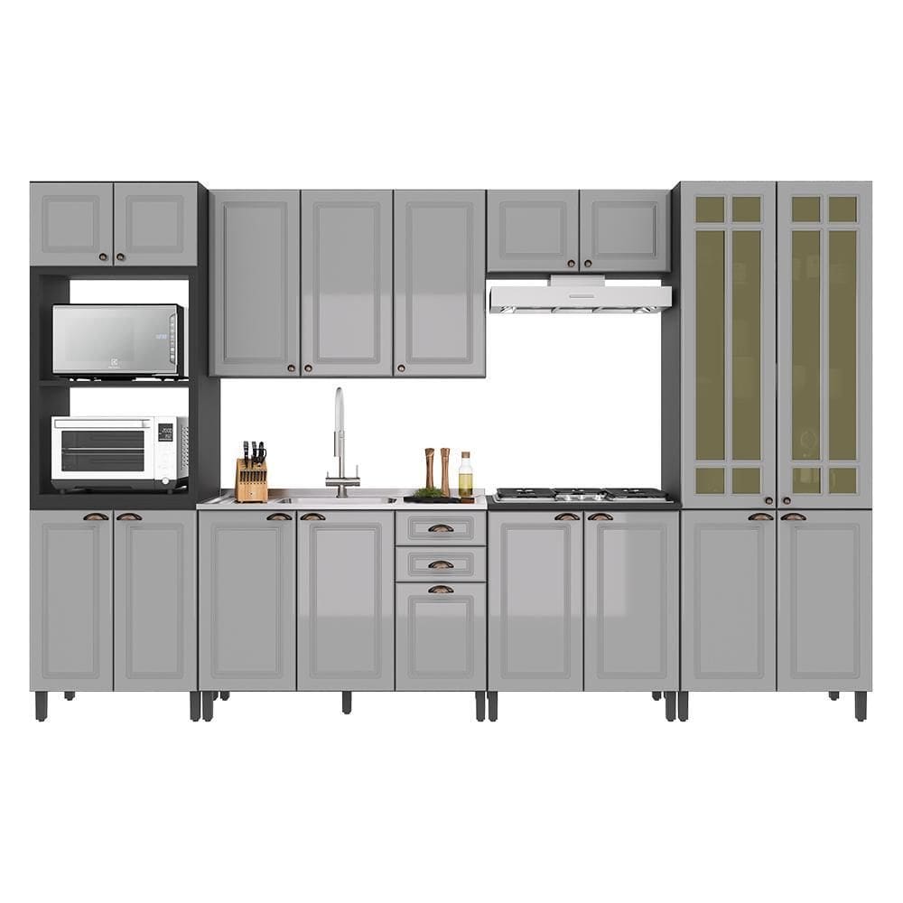 Cozinha Modulada Firenze 6 Peças com Torre Quente 2 Fornos - Indékes