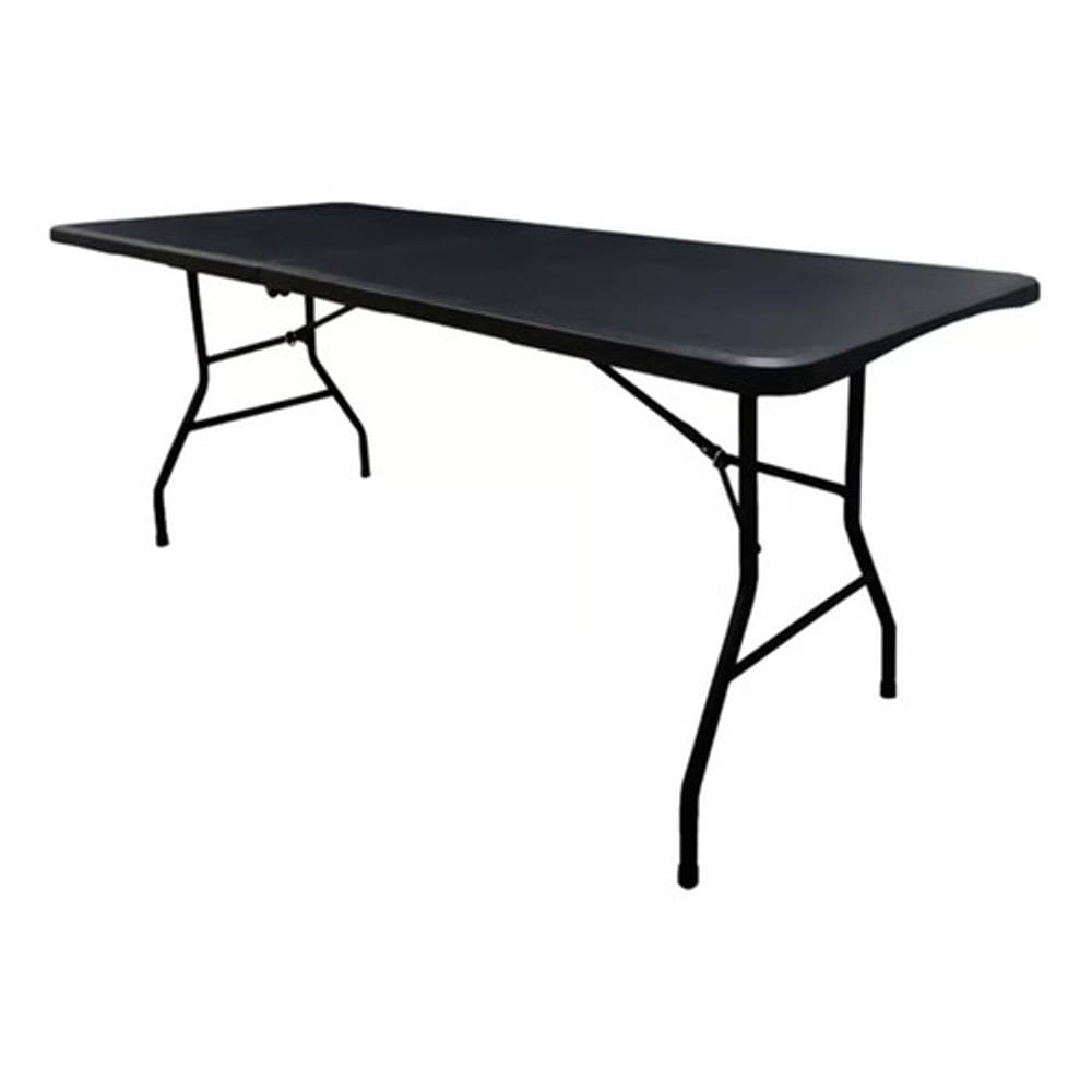 Mesa Dobravel Vira Maleta Camping Praia 180x90x74cm - Preto