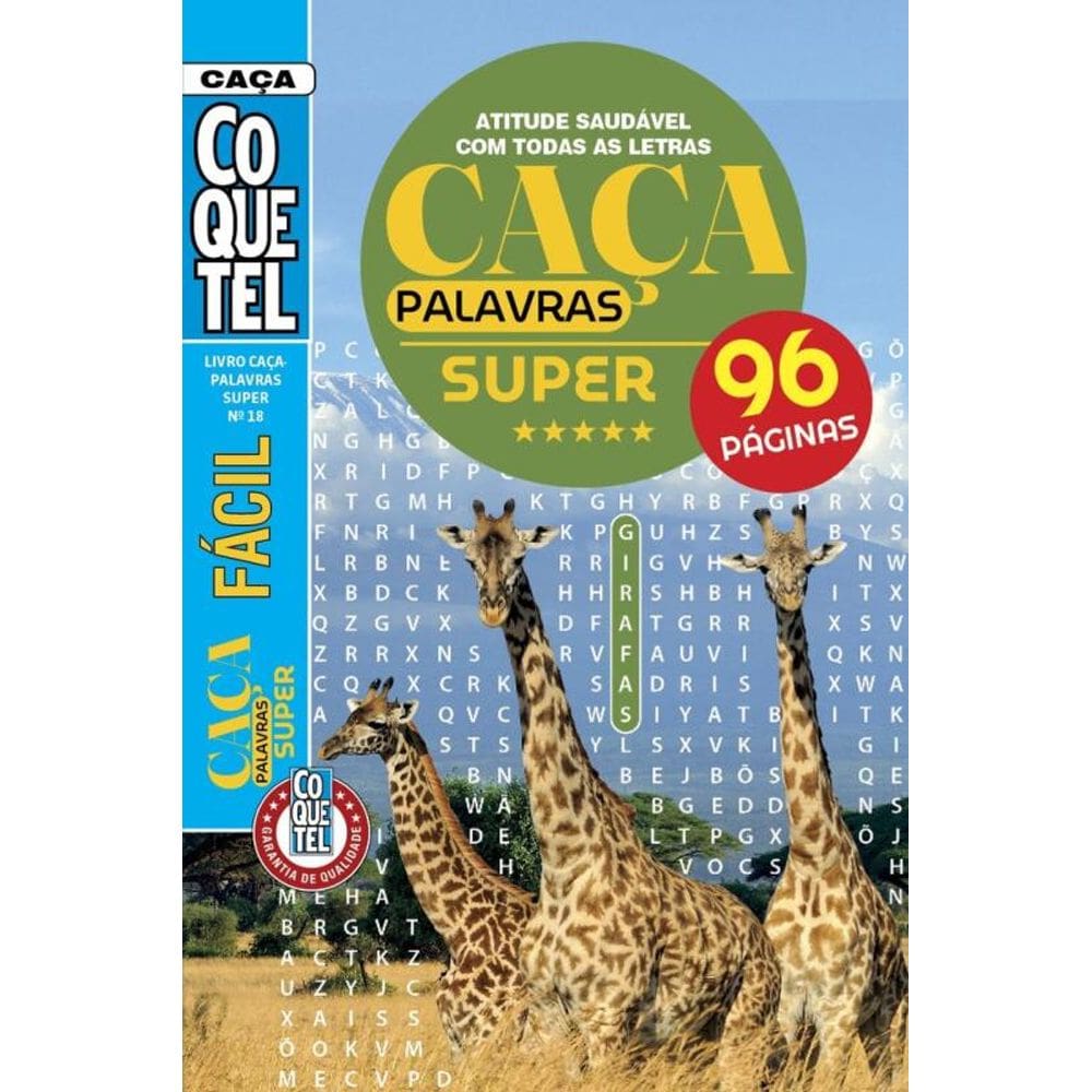 Livro Coquetel Caça-Palavras Super 18
