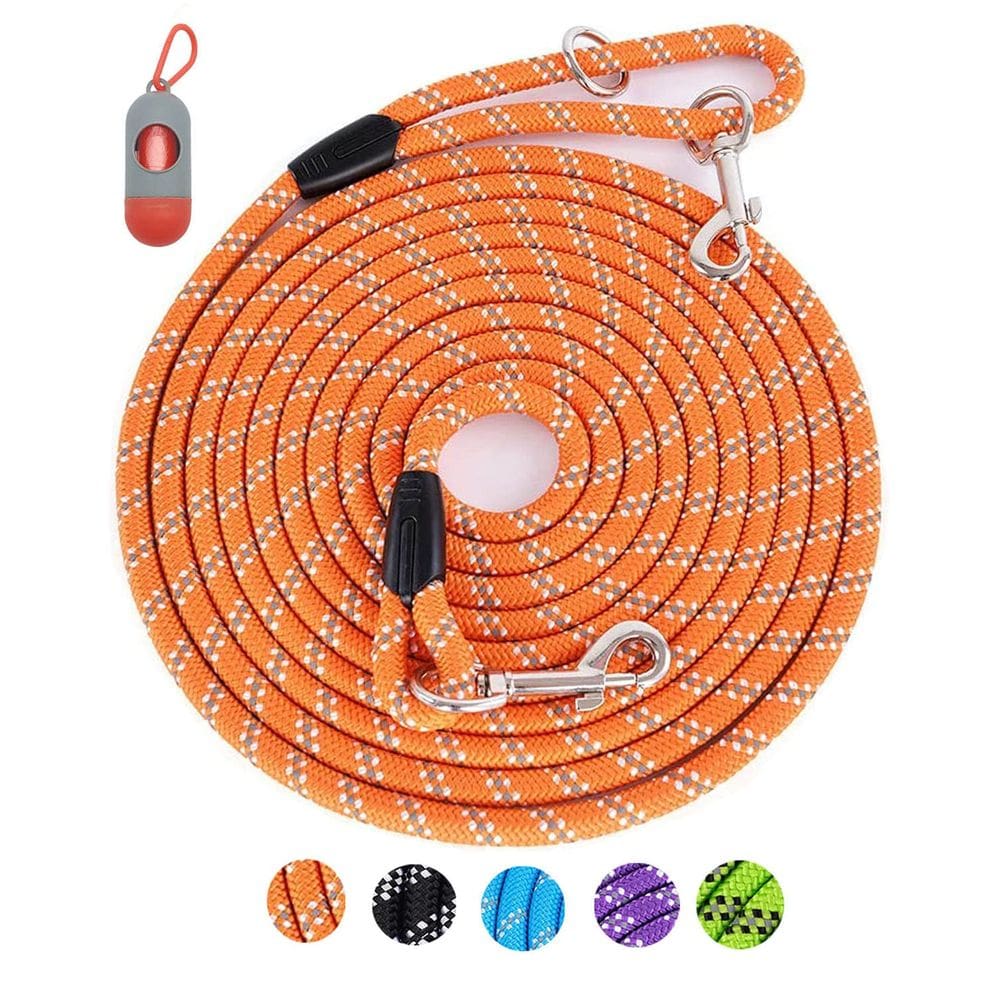 Coleira de cachorro Lanwandeng Long Reflective para treinar nylon