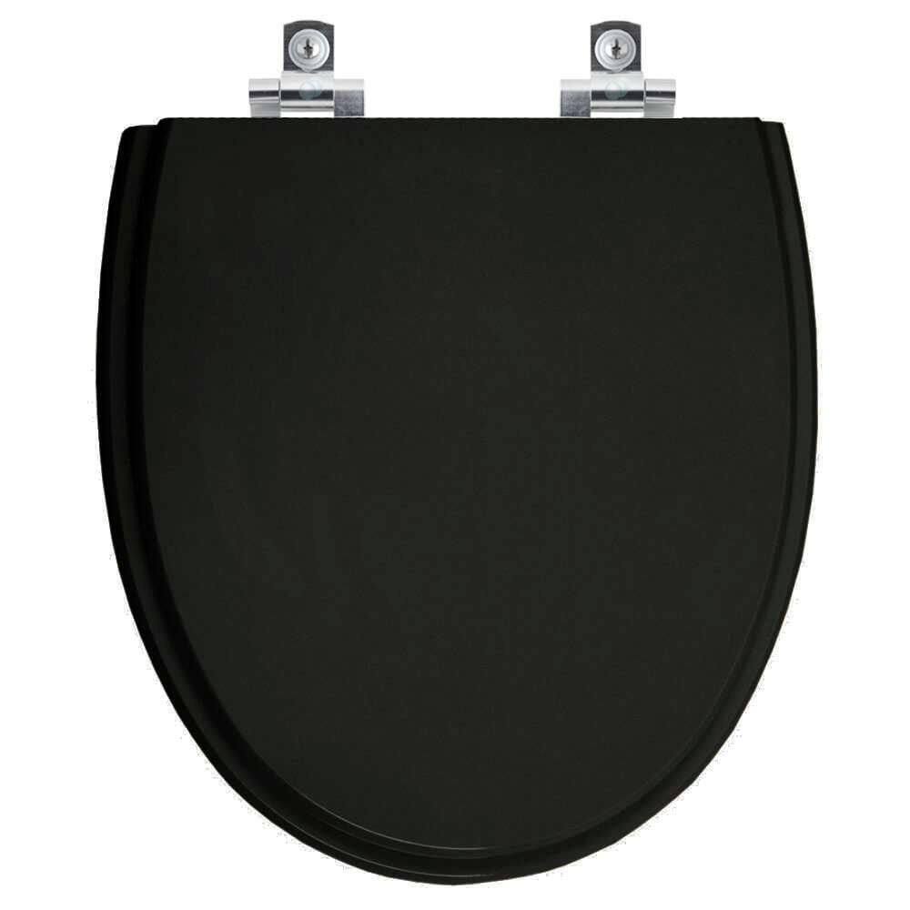 Assento Sanitário Soft Close Eros Preto Para Vaso Incepa
