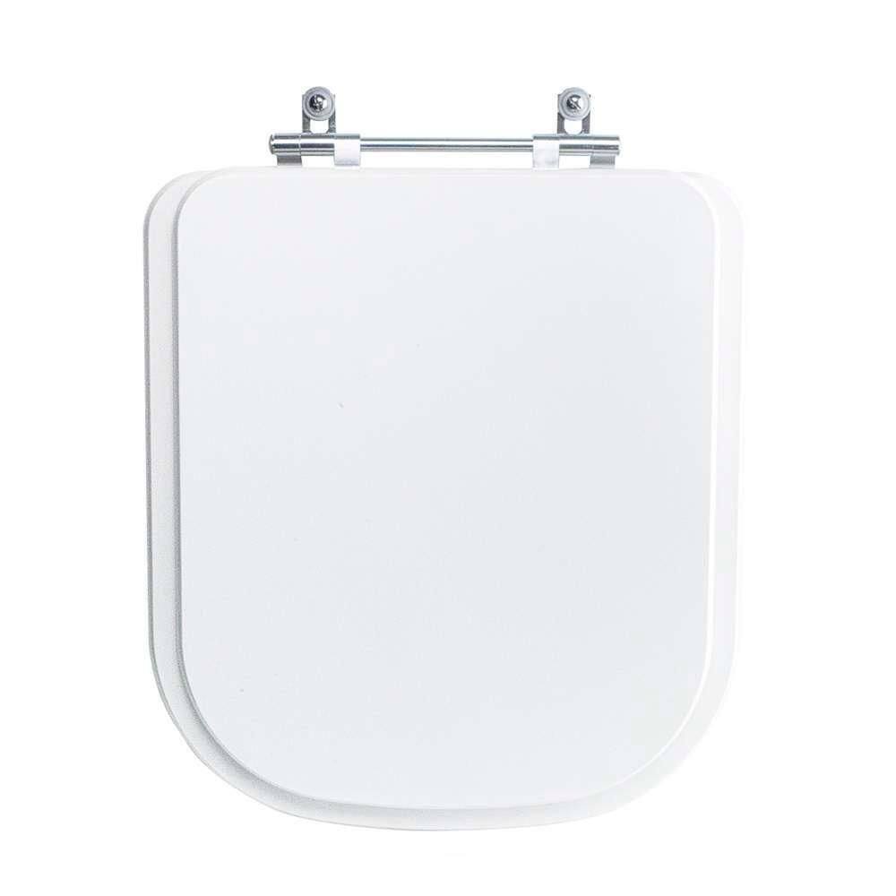 Assento Sanitário Tampa De Vaso Branco Resina Poliester Debba Para Bacia Roca