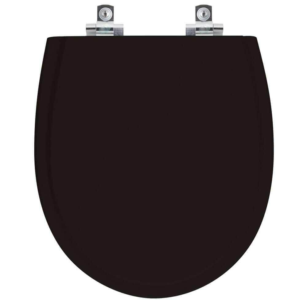 Assento Sanitário Soft Close Polo Preto Para Vaso Hervy