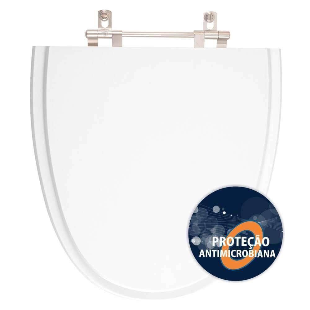 Assento Sanitário Poliester Antibacteriano Up Branco Para Vaso Celite