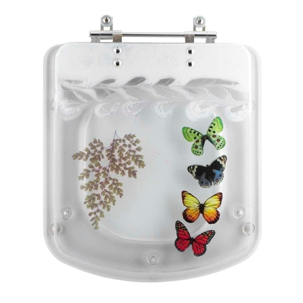 Tampa De Vaso Acrílico Decorado Lirio Transparente Para Bacia Fiori