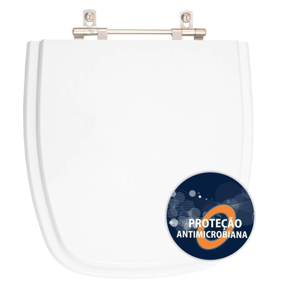 Assento Sanitario Poliester Anti Bactéria Avant Plus Branco Para Vaso Incepa