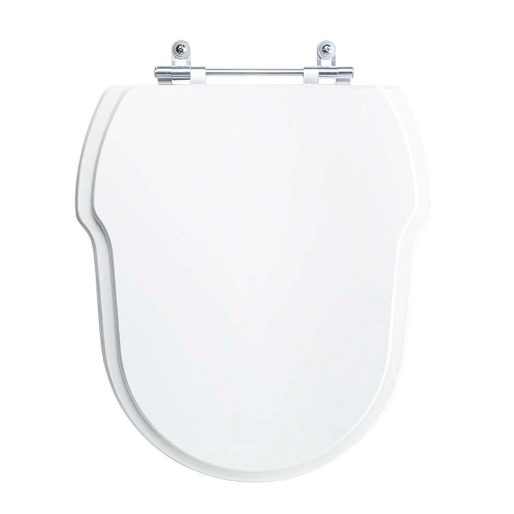 Assento Sanitário Tampa De Vaso Branco Mdf Laqueado Hampton Para Bacia Incepa