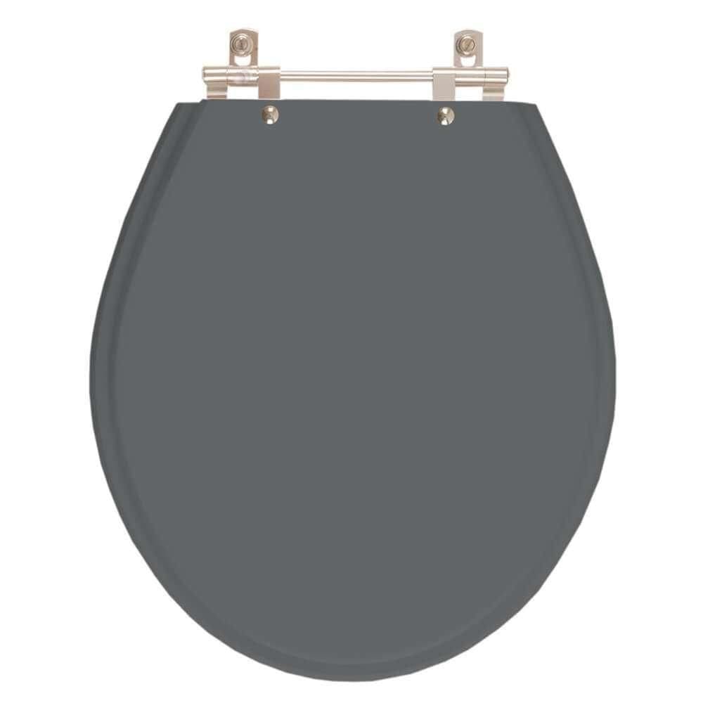 Assento Sanitário Carina Cinza Quartzo (cinza Escuro) Para Vaso Ideal Standard