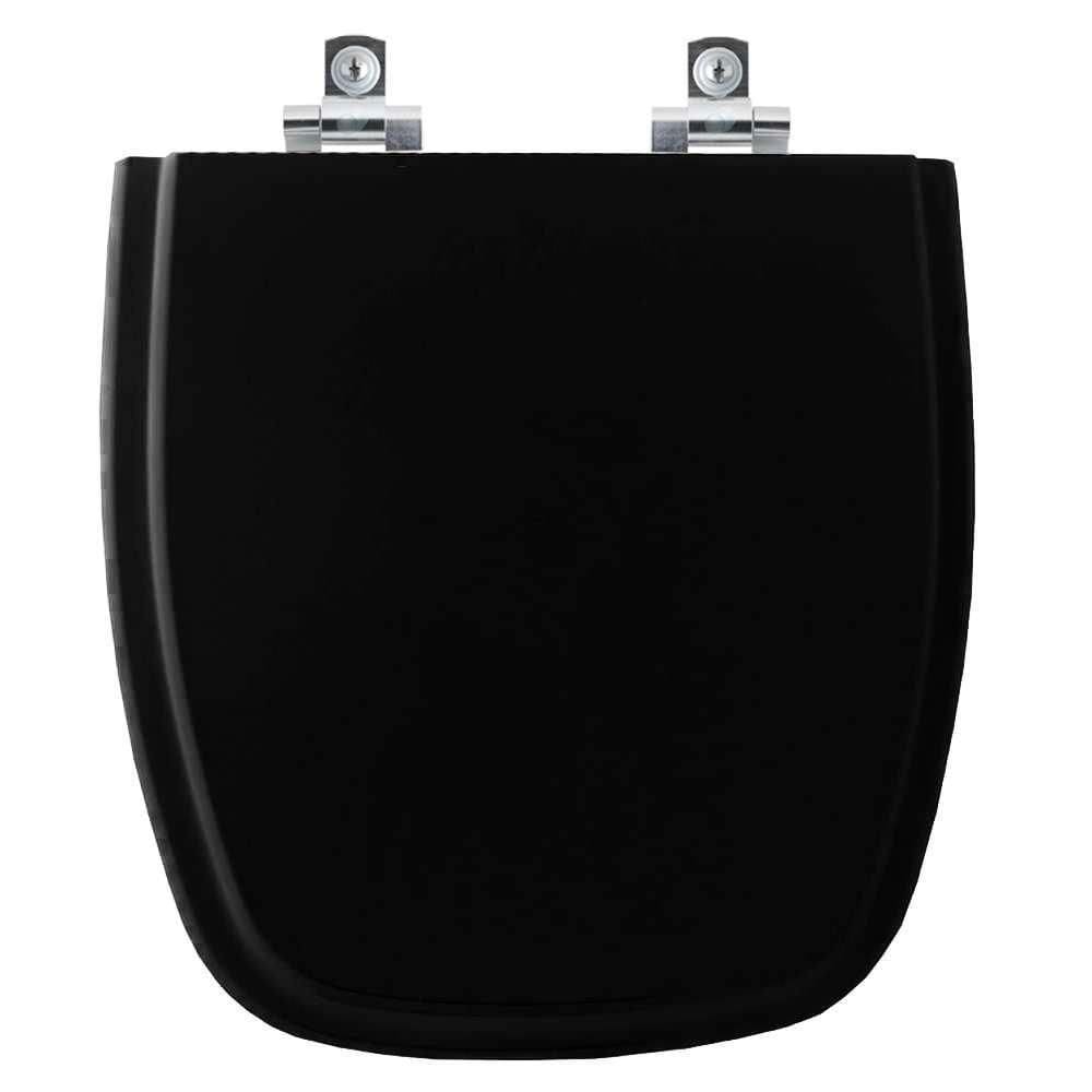 Assento Sanitário Soft Close Art Preto Para Vaso Incepa