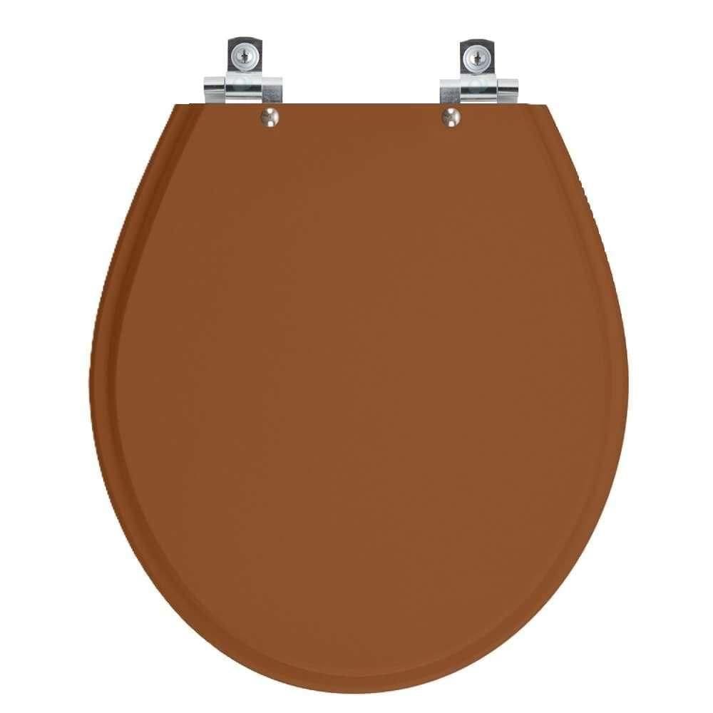 Assento Sanitário Soft Close Carina Laranja Para Vaso Ideal Standard