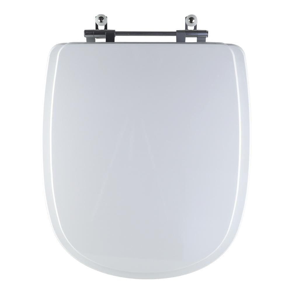 Tampa Vaso Sanitário Madeira Laqueada Donna Branco Para Bacia Santamarina