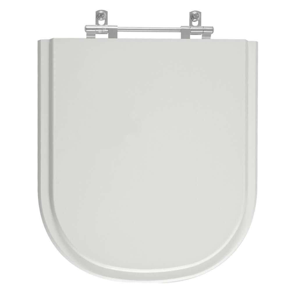 Tampa De Vaso Poliester Etna Cinza Claro Para Bacia Icasa