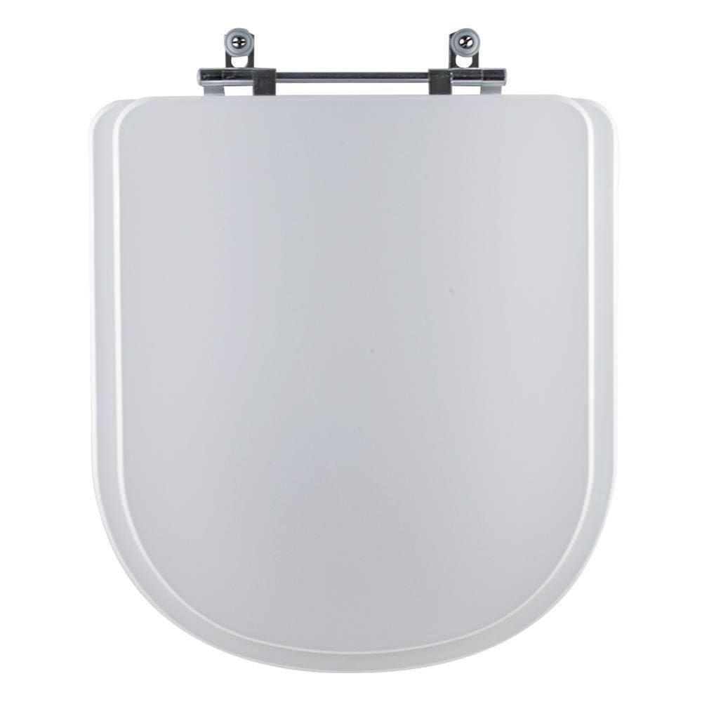 Assento Sanitário Tampa De Vaso Branco Mdf Laqueado Loren Square Para Bacia Lorenzetti