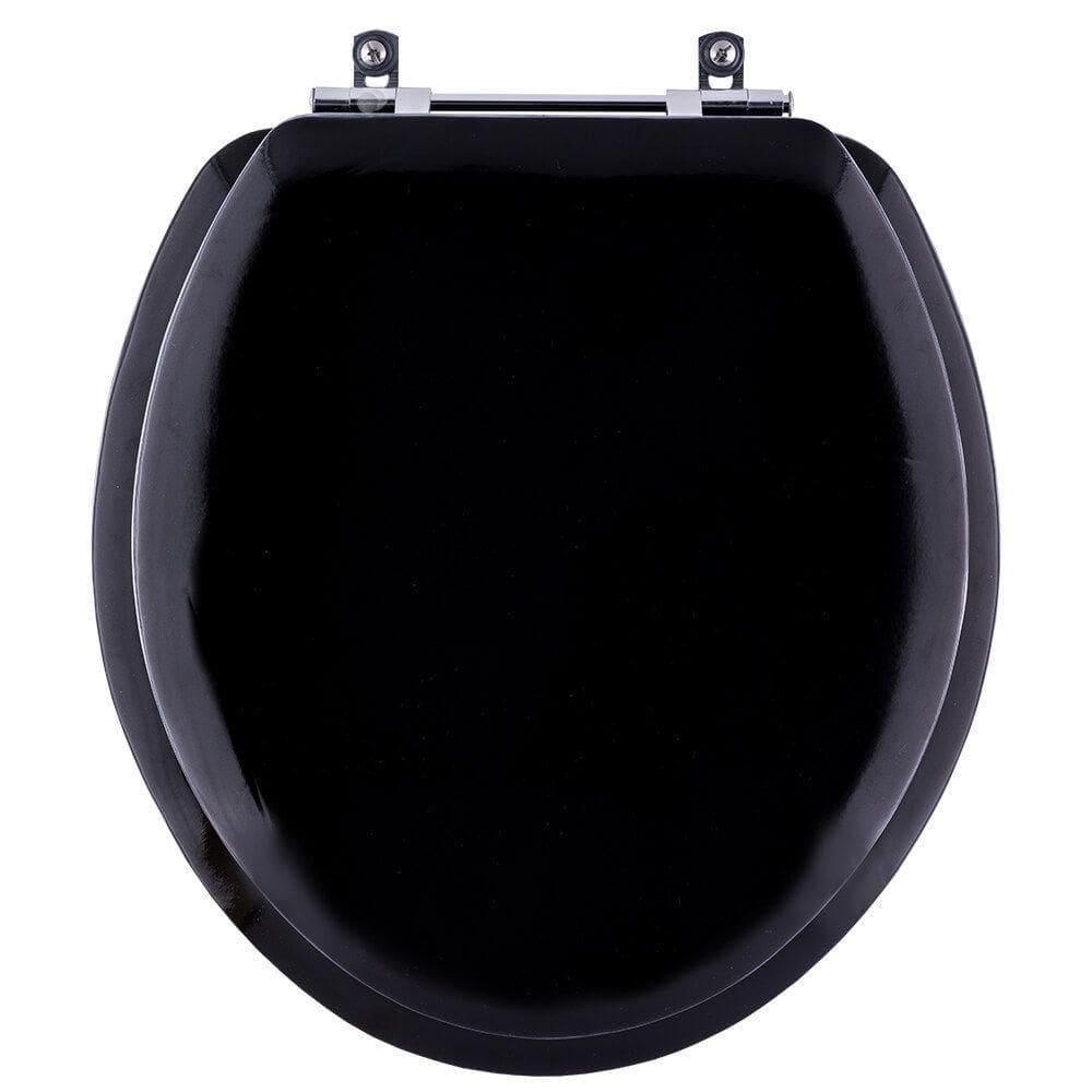 Assento Sanitário Almodadado Macio Flamingo Preto Para Vaso Incepa