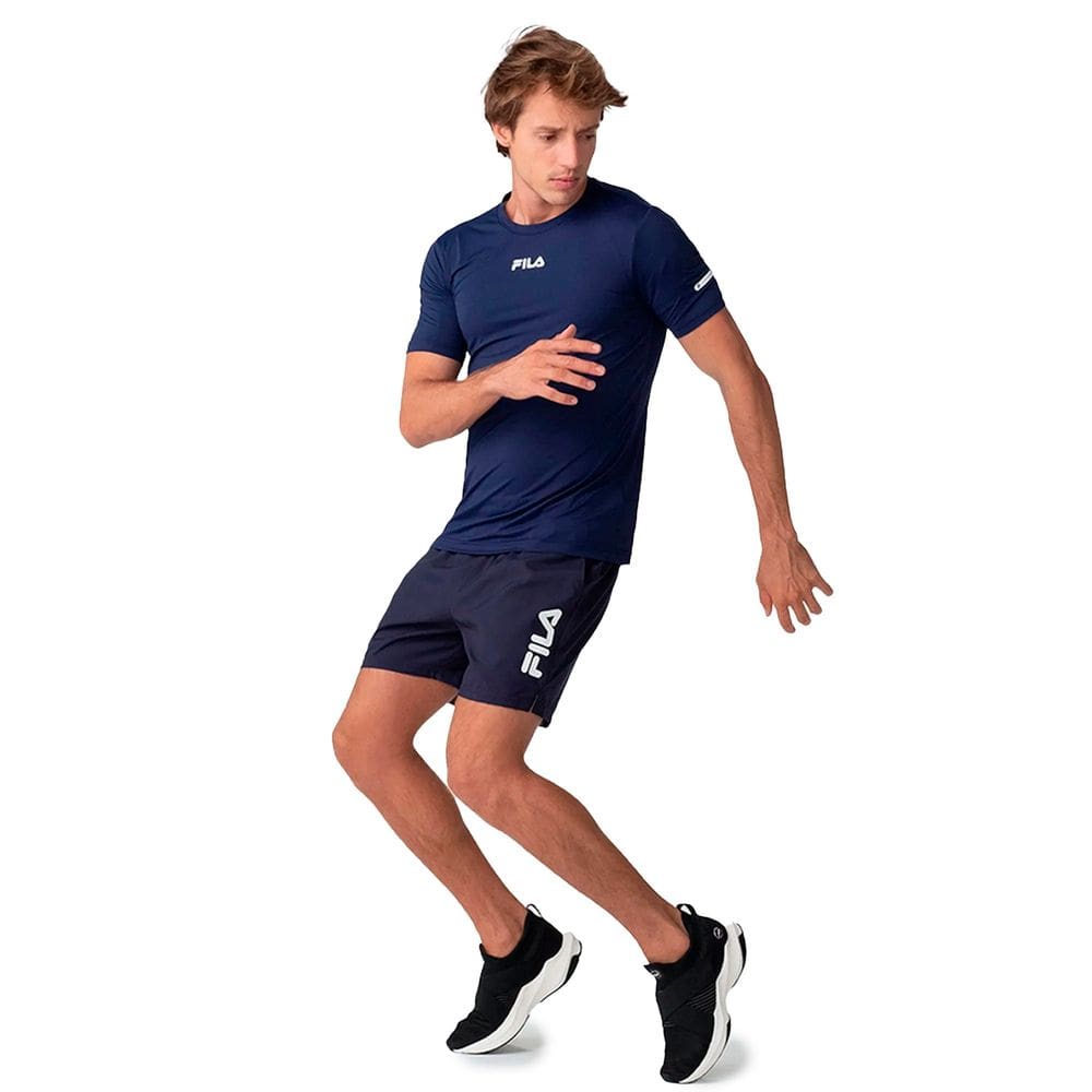 Short Fila Train 5 Masculino Marinho e Branco
