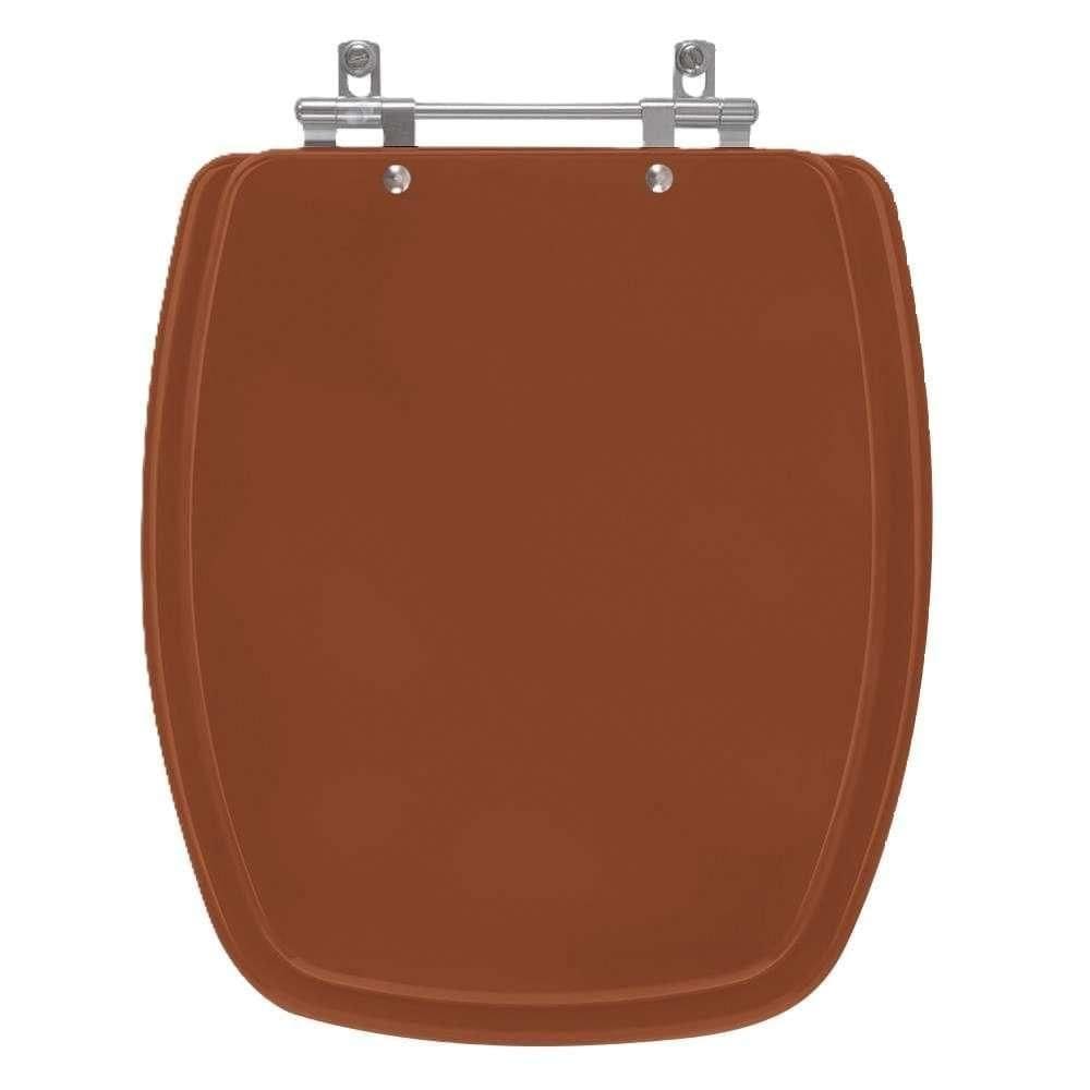 Assento Sanitário Laqueado Valentina Ocre Para Vaso Santamarina