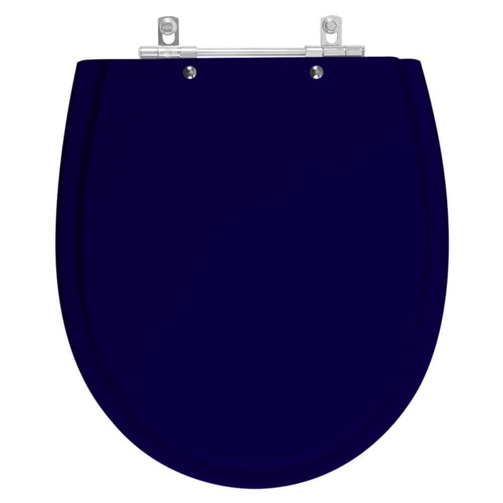 Assento Sanitário Laqueado Polo Azul Para Vaso Hervy