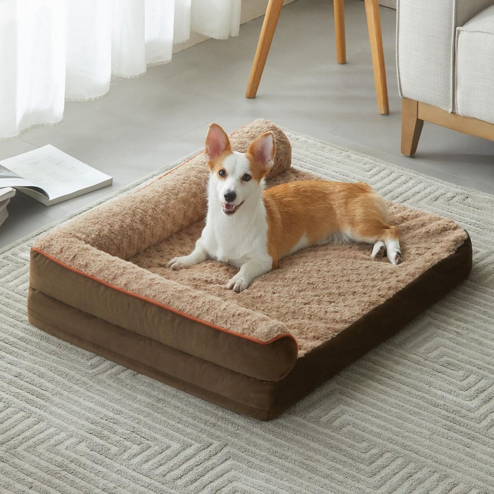 Cama de cachorro BFPETHOME ortopédica impermeável para cães grandes