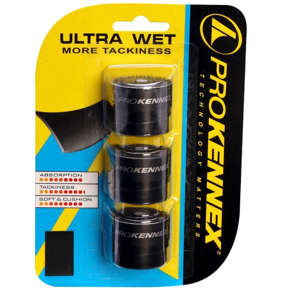 Overgrip Prokennex Ultra Wet com 03 Unidades - Preto
