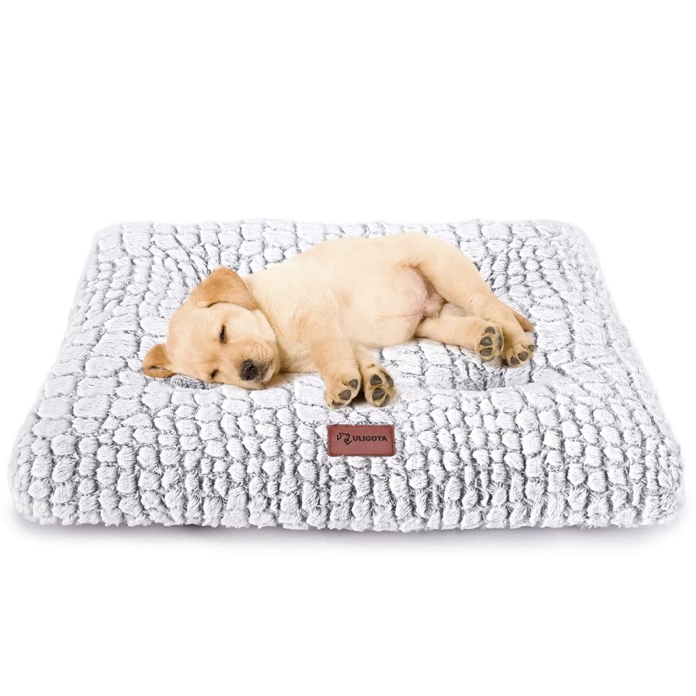 Tapete de pelúcia Dog Bed Crate Pad para cães pequenos, médios e grandes