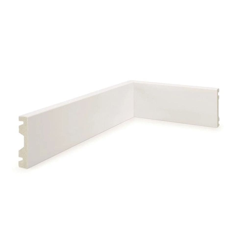 Kit Rodapé de Poliestireno 15 Barras Lisas de 7cm x 2,40m Rende 36 Metros NFR