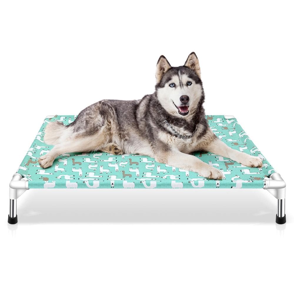 Cama elevada para cães Modorki Pet Berço para cães grandes em ambientes internos/externos