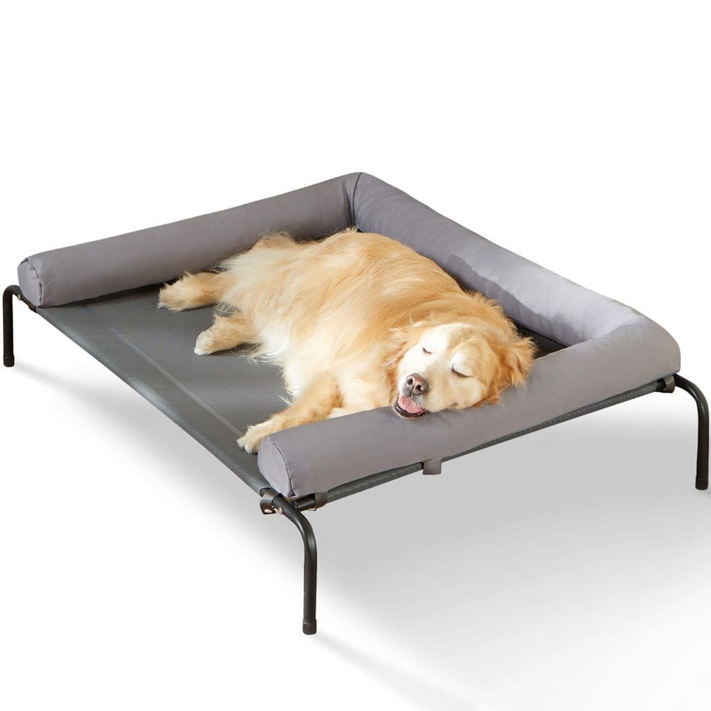 Cama de cachorro com resfriamento elevado RRPETHOME Large para cães grandes