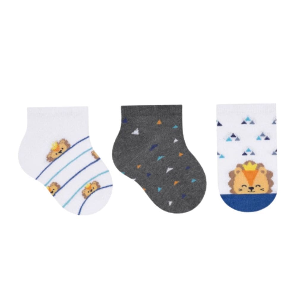 Kit Meia Selene BB Masculino 17 à 20 Bc/Cz/Az