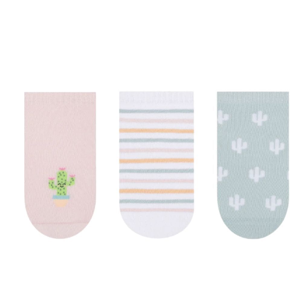 Kit Meia Sapatilha Infantil Feminina Selene 29 à 34 Rs/Bc/Vd