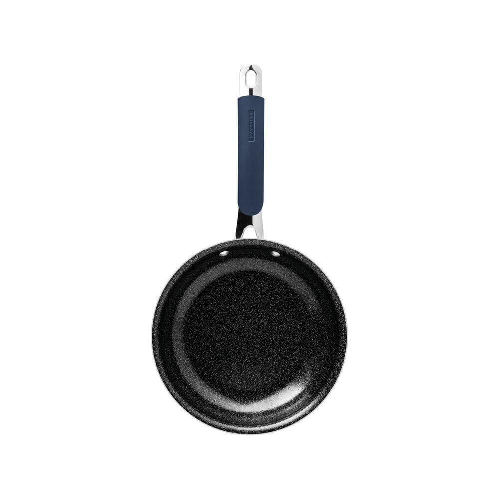 Frigideira Tramontina Romagna Em Alumínio Com Revestimento Interno Cerâmico E Externo Em Inox Polido Black Stone 20 Cm