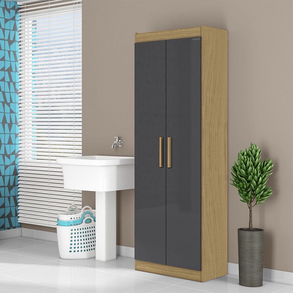 Multiuso 2 Portas Atacama Grafite Aramóveis