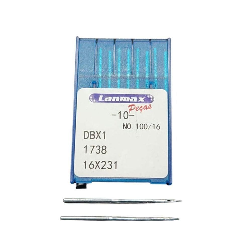 Agulha Para Maquina Costura Reta Industrial Cabo Fino Dbx1 - 10un 16