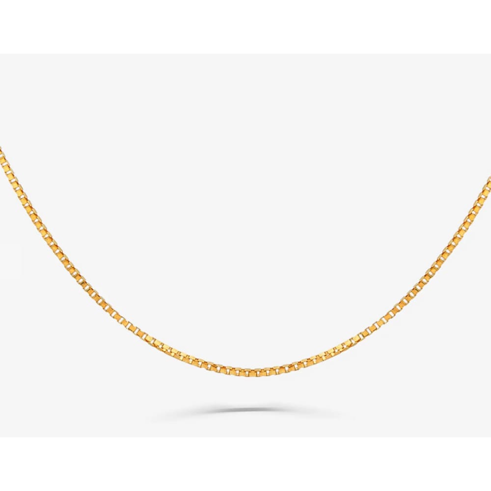 Corrente Malha Veneziana Banhada em Ouro Amarelo