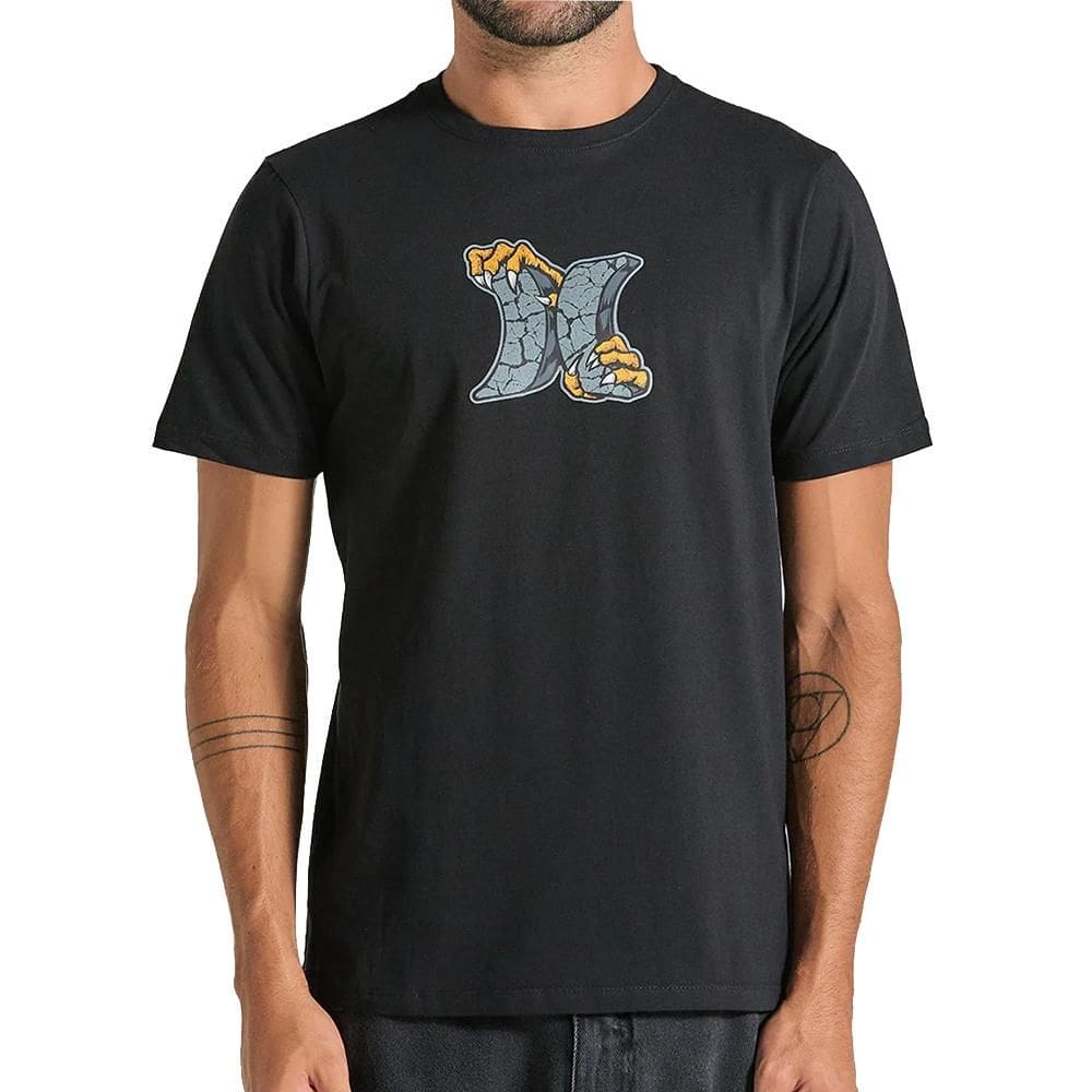 Camiseta Hurley Icon Monster Over WT25 Masculina Preto