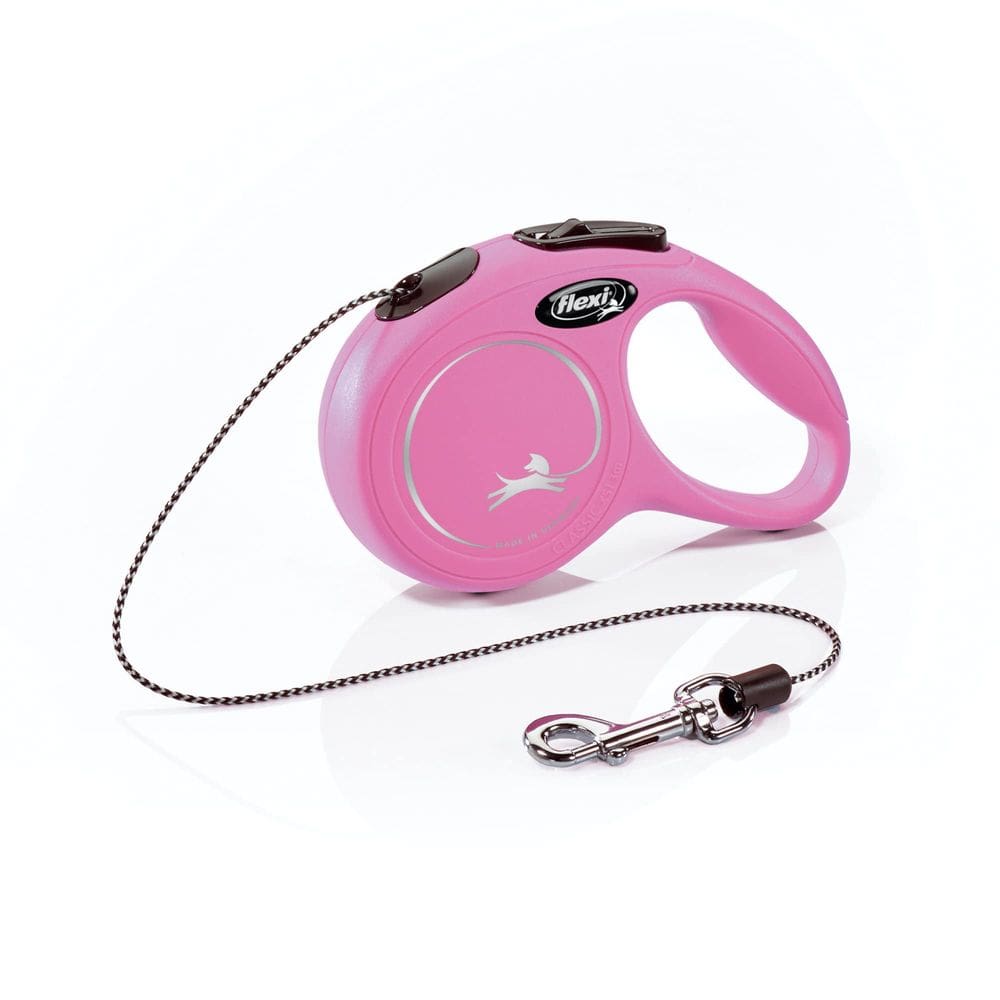 Coleira retrátil para cães FLEXI Novo cordão clássico para cães X-Small