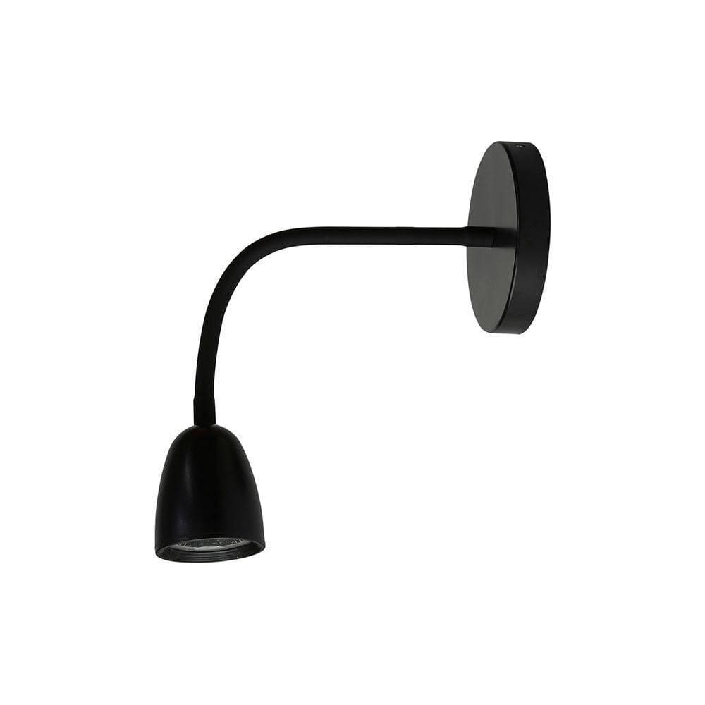 Arandela Taschibra Articulável Led Mr16 Bivolt Preto 6500k Luz Branca 15060096
