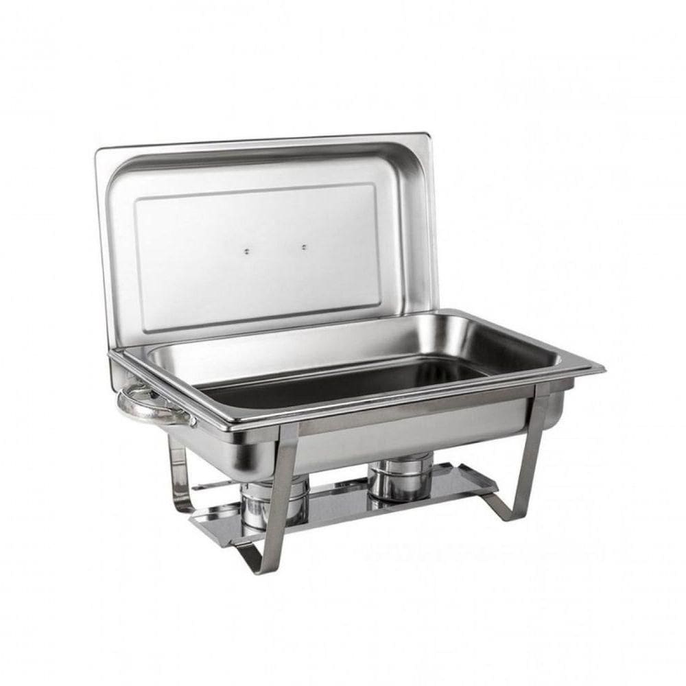 Rechaud Banho Maria Aço Inox 9 L Com Fogareiro Brasinox