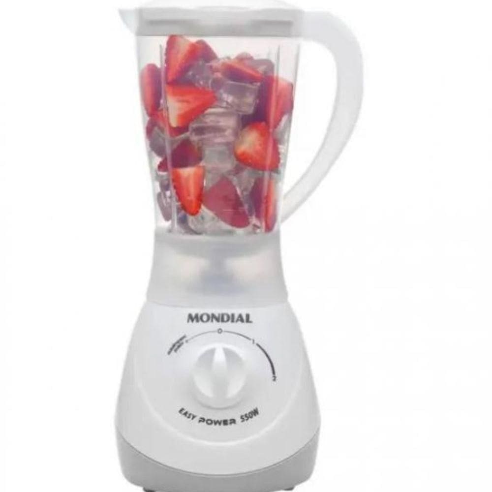 Liquidificador Mondial Easy Power 550w 2 Velocidades L-550 Branco 220V