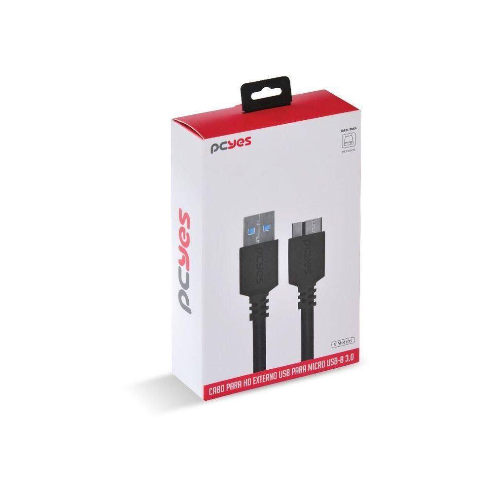 Cabo P-hd Externo Usb A P- Micro Usb B 5m -