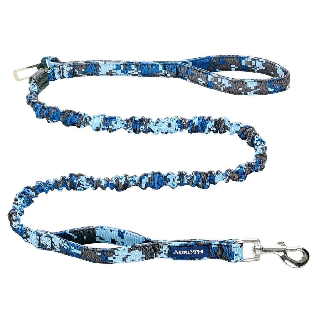 Coleira de cachorro AUROTH Heavy Duty Bungee Nylon para cães grandes, azul