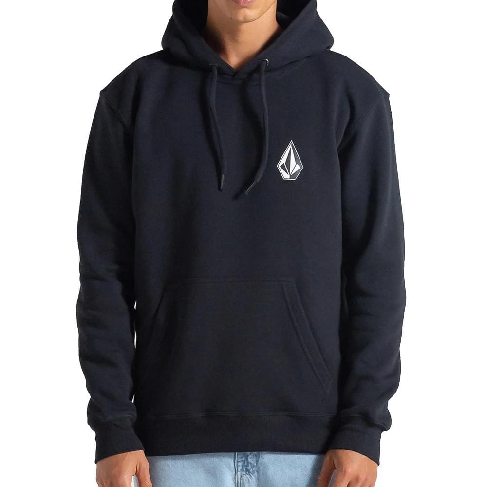 Moletom Volcom Canguru Iconic Stone WT25 Masculina Preto