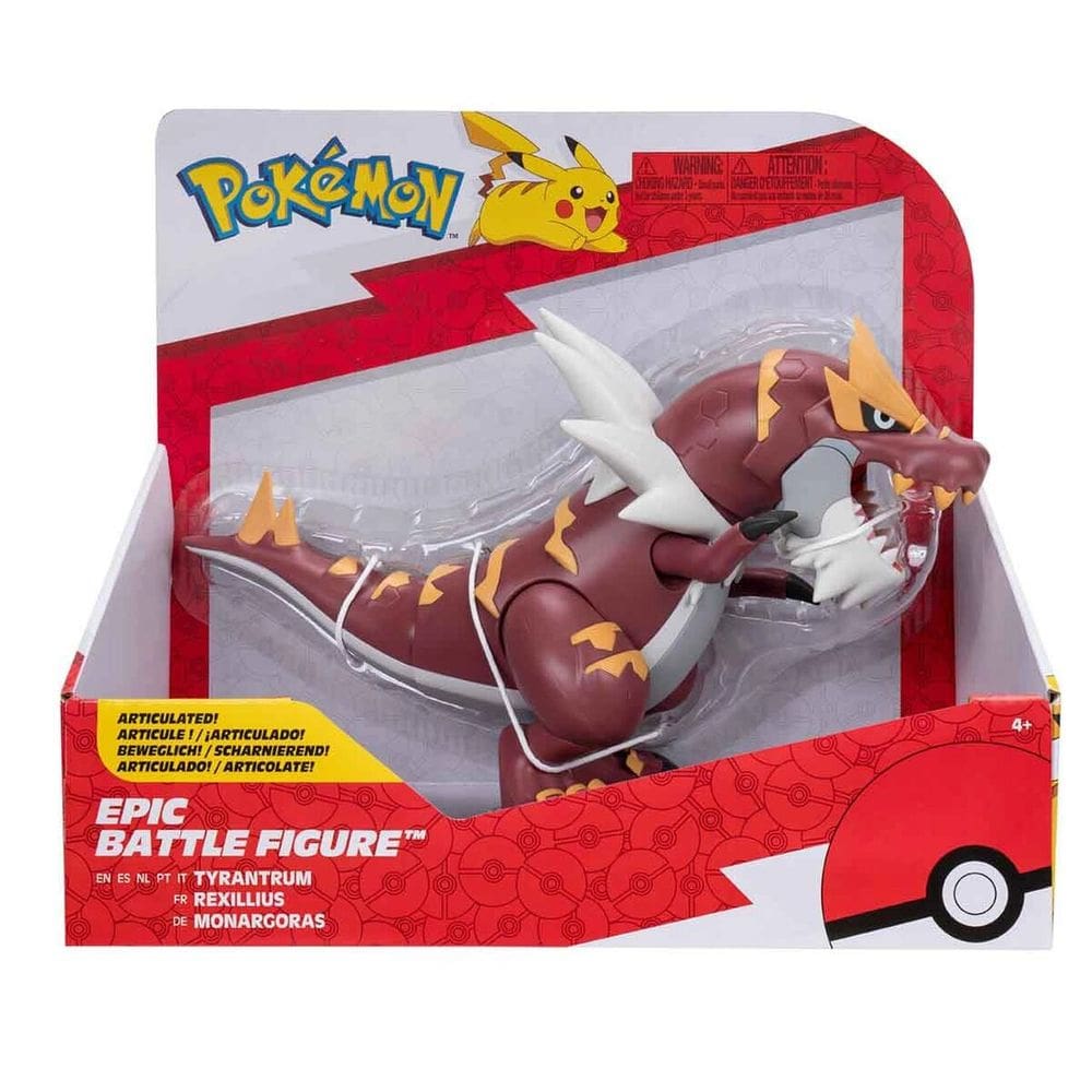 Boneco Pokémon Articulado Tyrantrum Batalha Épica Sunny 3429