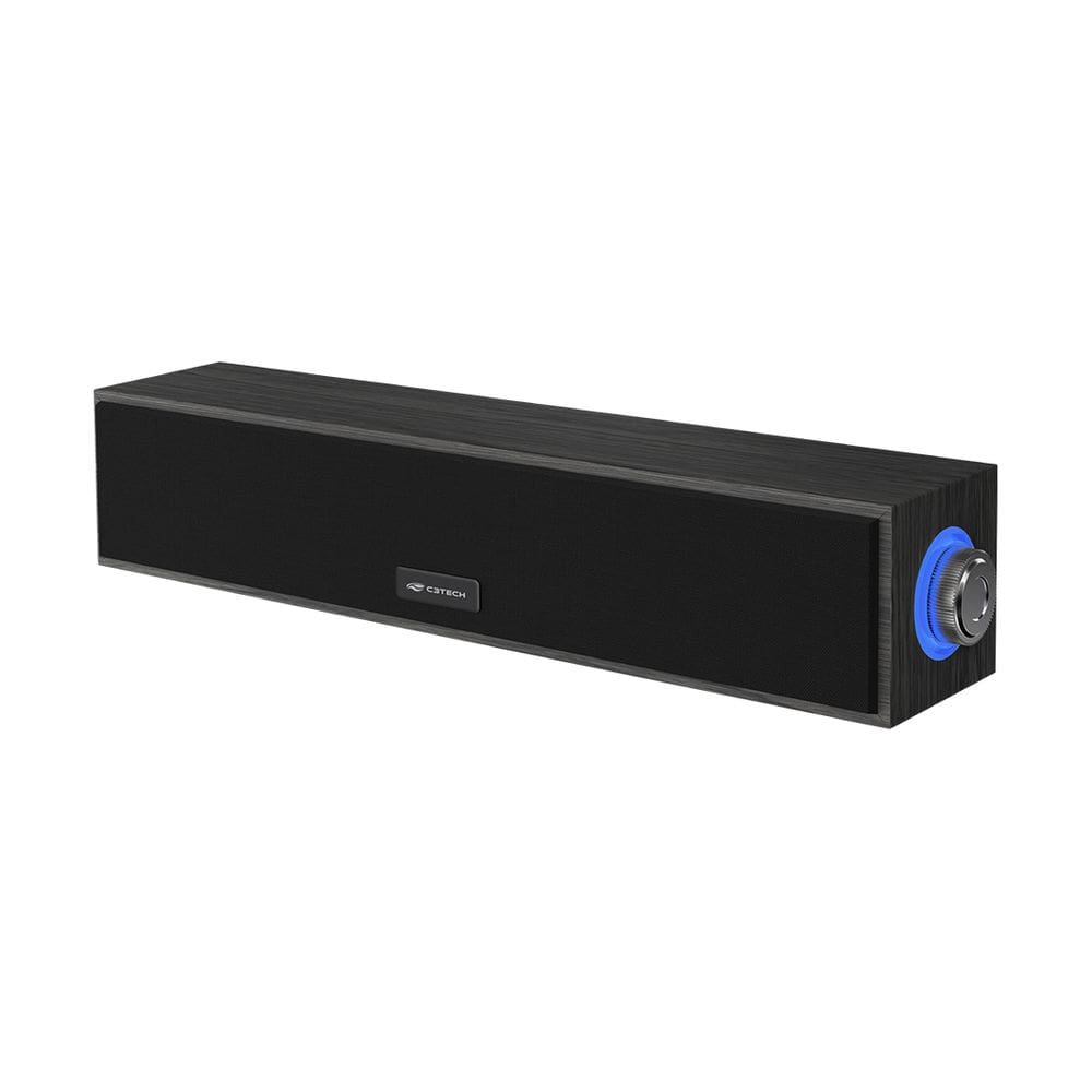Caixa De Som SoundBar C3Tech SB-30BK 2.0 Estéreo 6W USB P2 – Preta