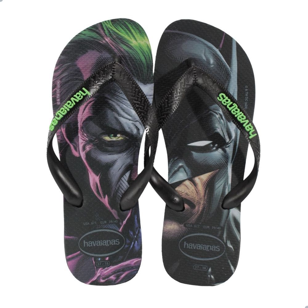 Chinelo Masculino Havaianas Top Herois Dc Preto