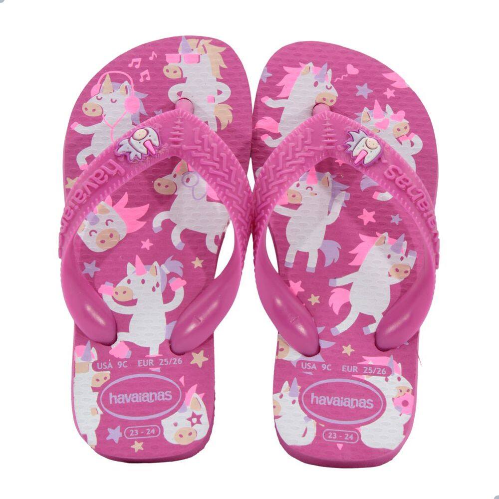 Chinelo Infantil Menina Havaianas Kids Fantasy Rosa Flux