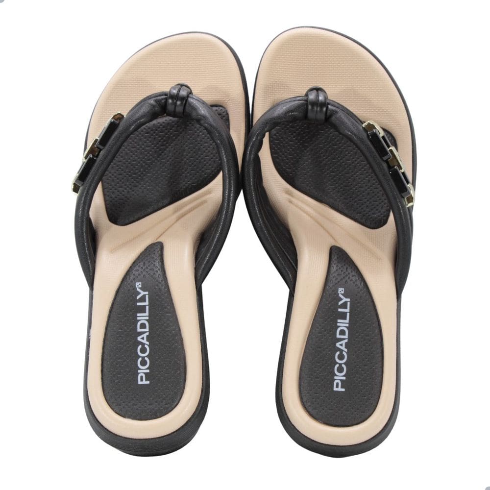 Tamanco Feminino Piccadilly Napa Stretch Soft Verniz Preto