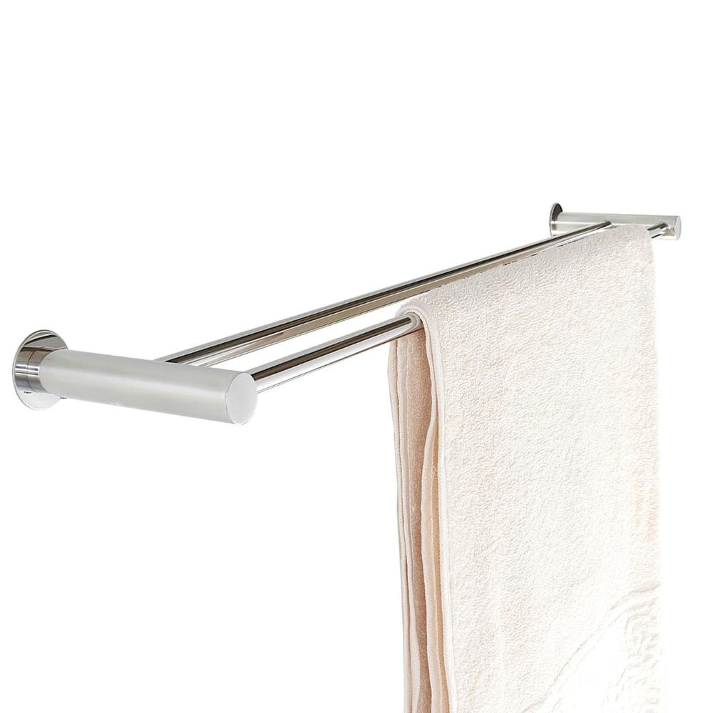 Porta Toalha Duplo Para Banheiro 80cm  Inox 304 - RR1014