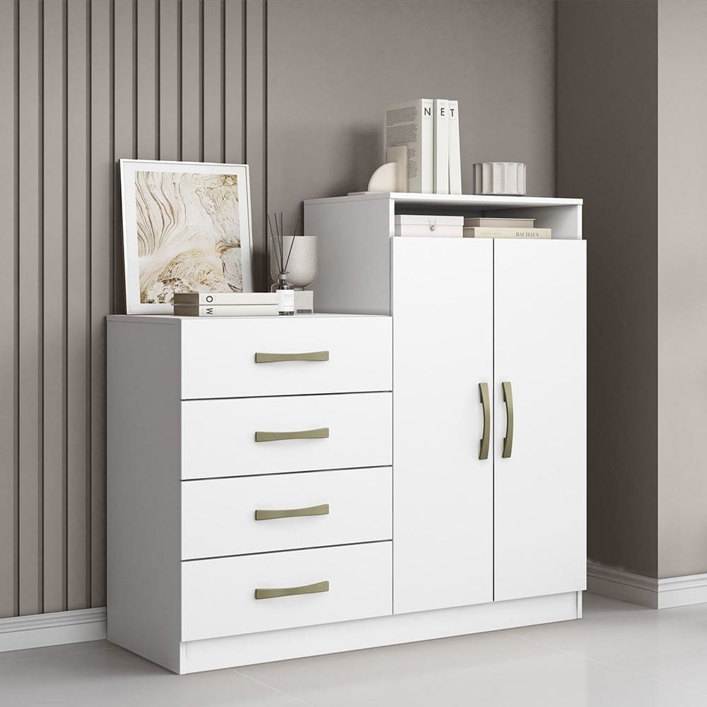 Cômoda Londres Branco Aramóveis